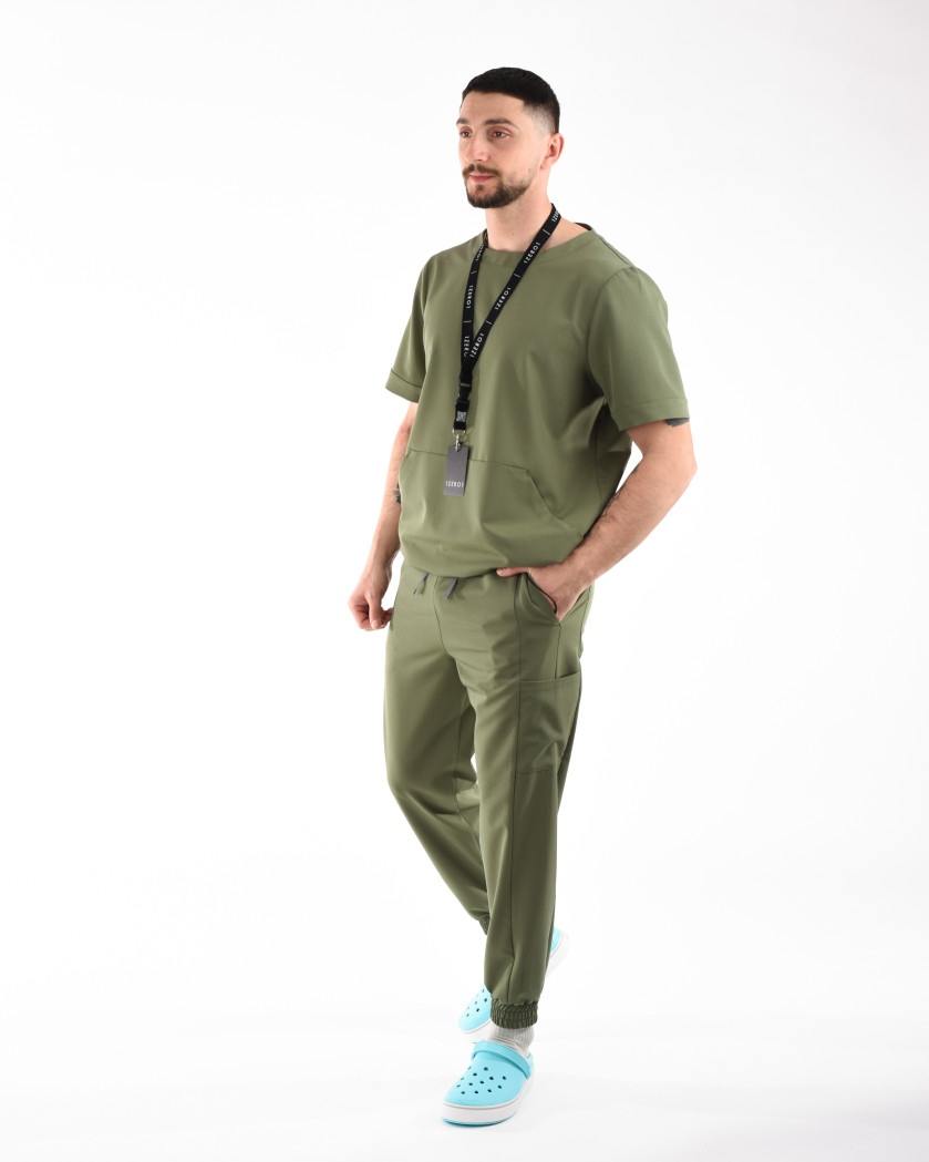 Pantaloni medicali barbati UTILITY olive