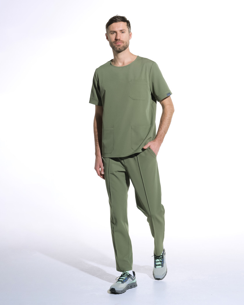 Bluza medicala barbati COSMO olive