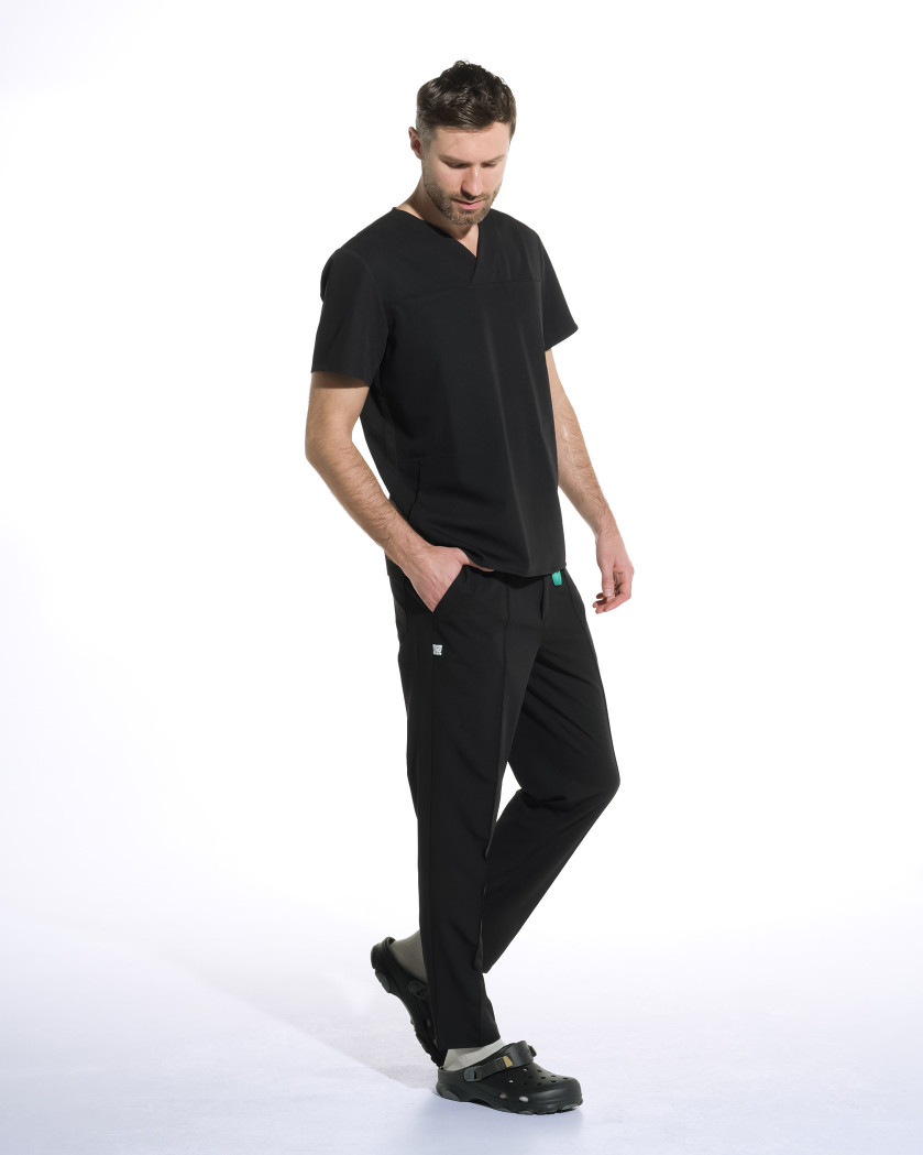 Pantaloni medicali NORM pentru barbati negru