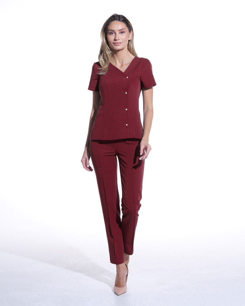 Bluza medicala PERLA bordo