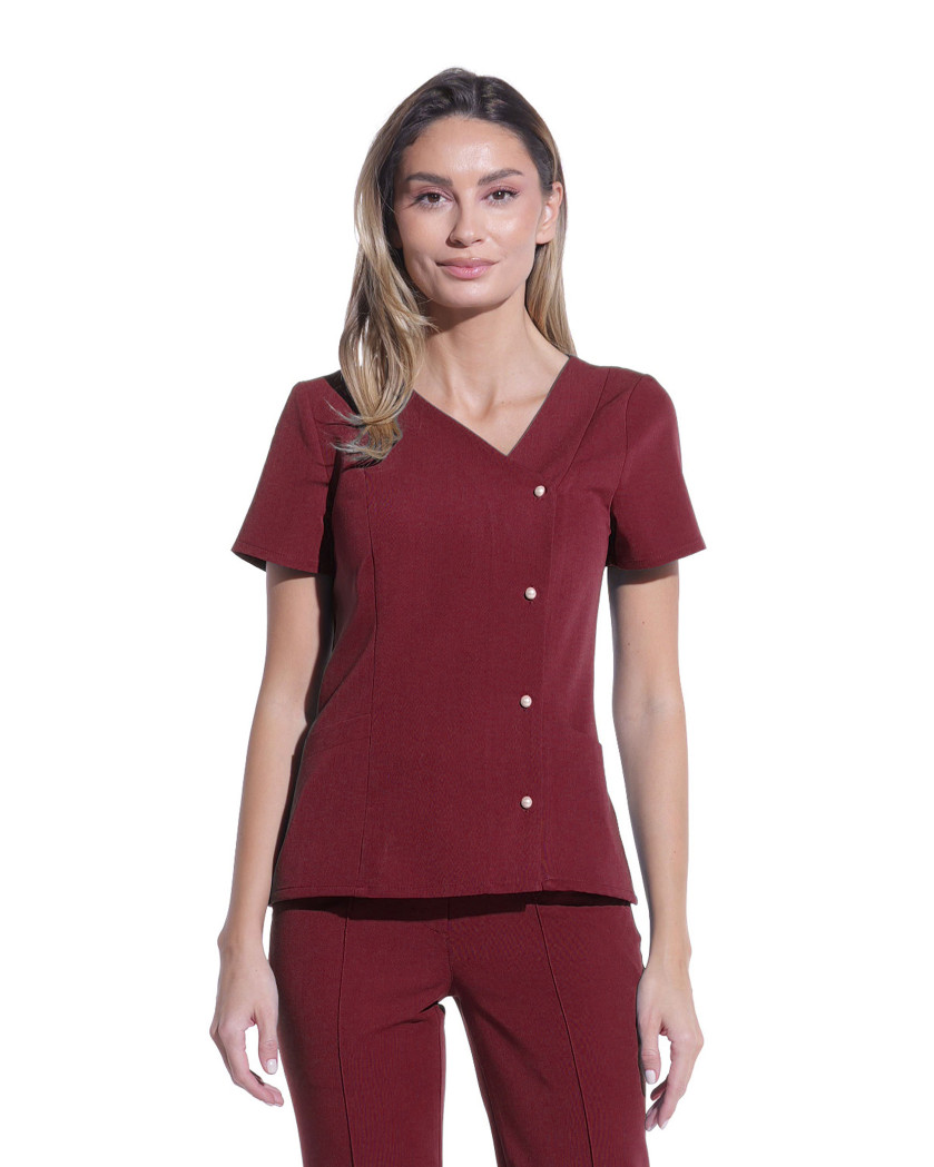 Bluza medicala PERLA bordo