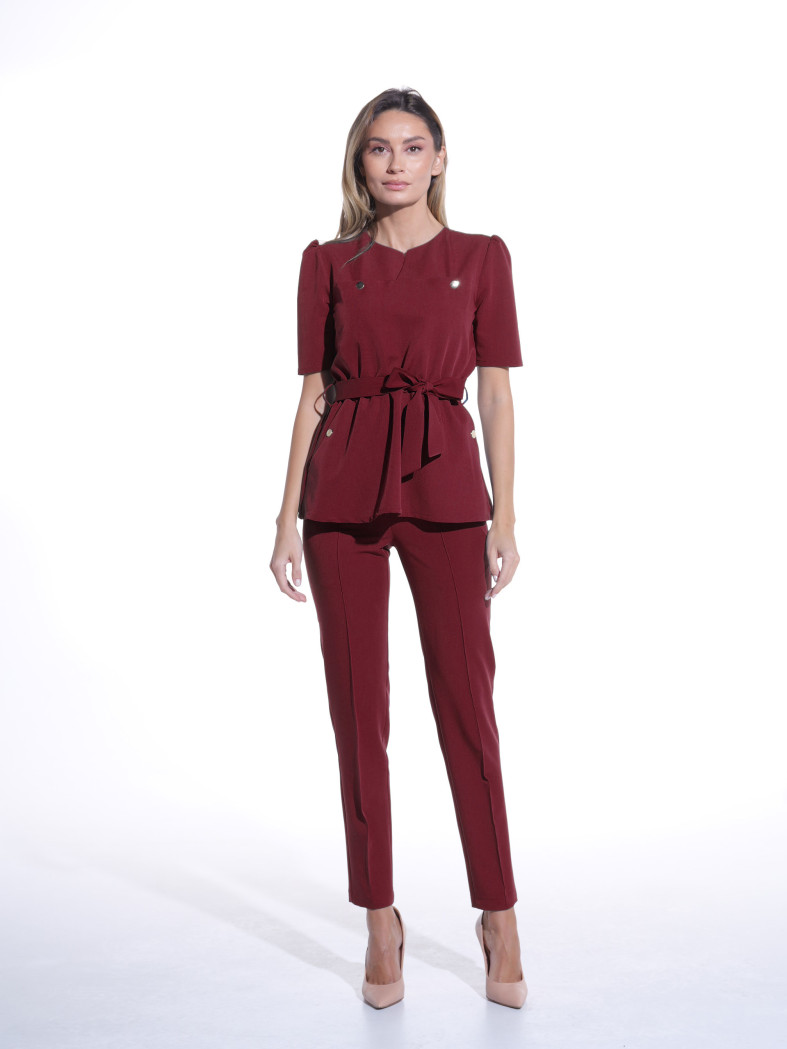 Bluza medicala MIRA bordo