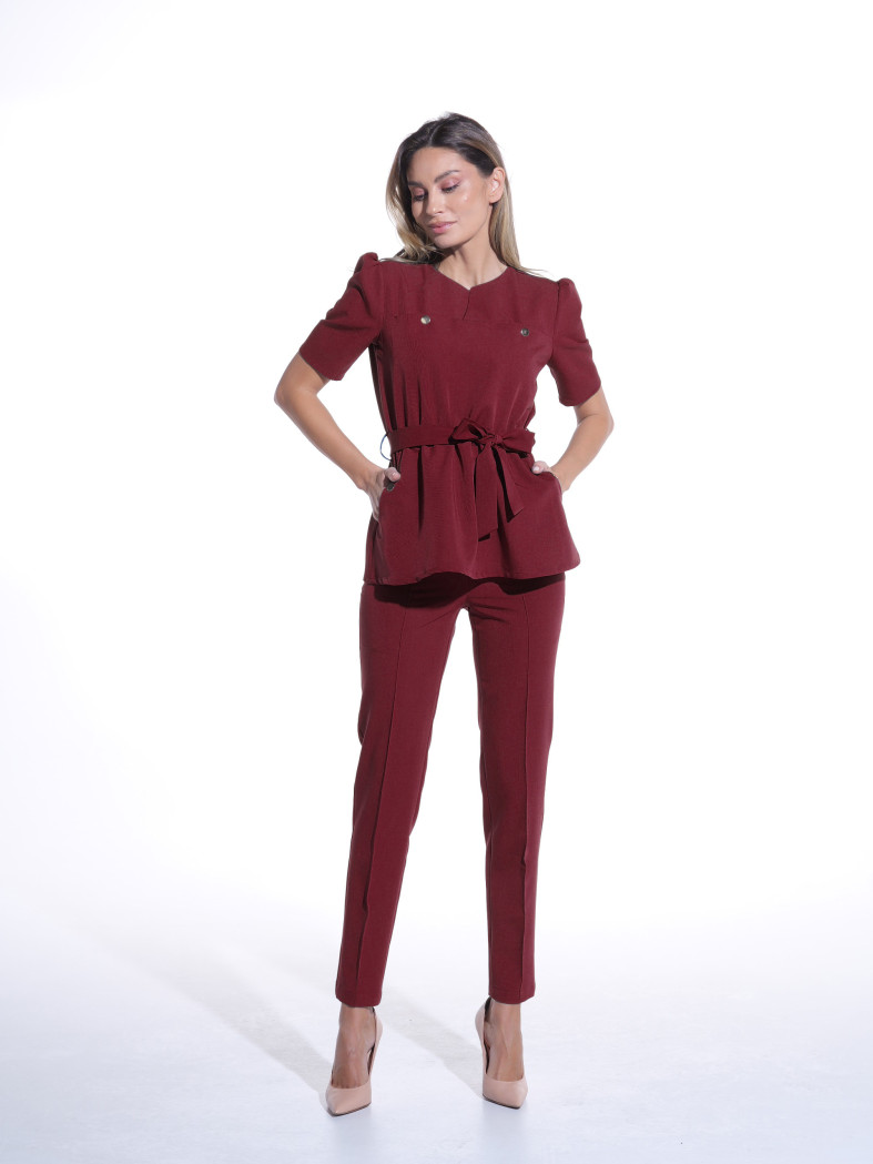 Bluza medicala MIRA bordo