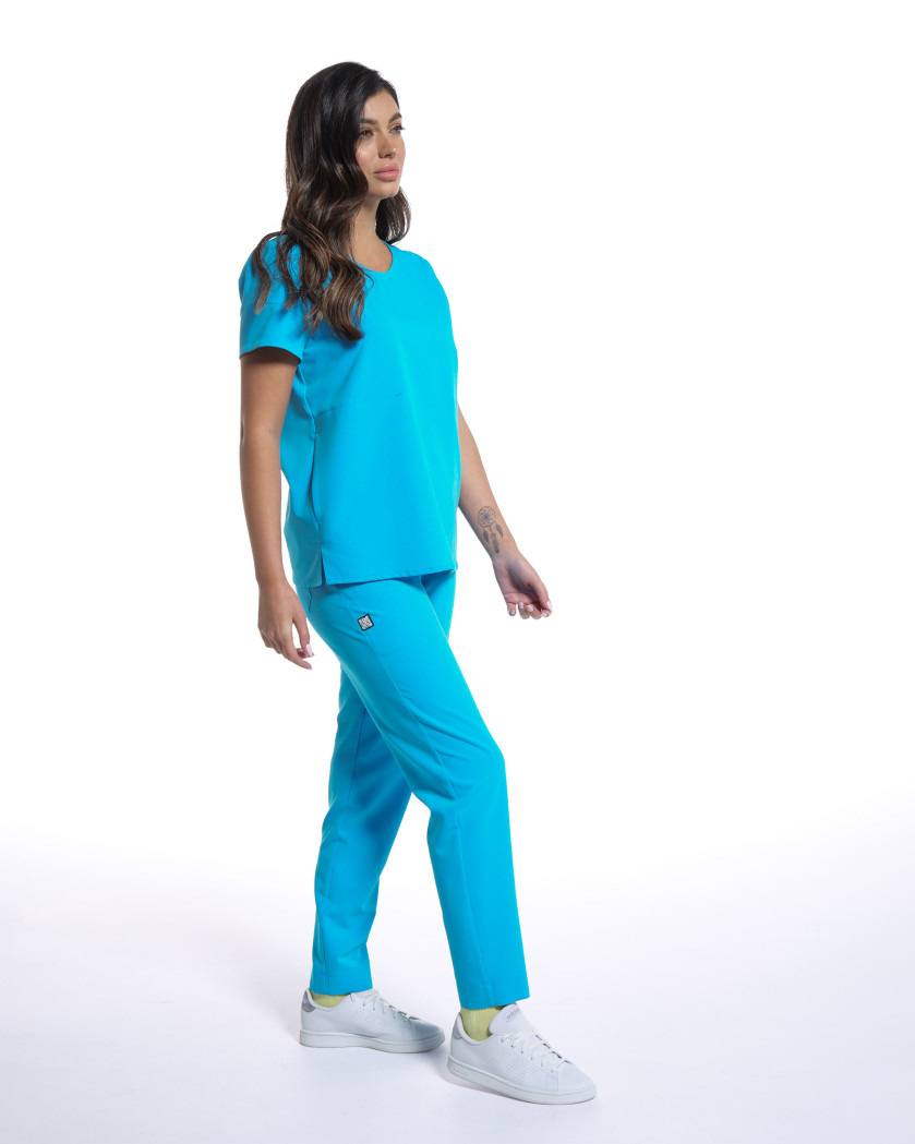 Costum medical Ambra acvamarin