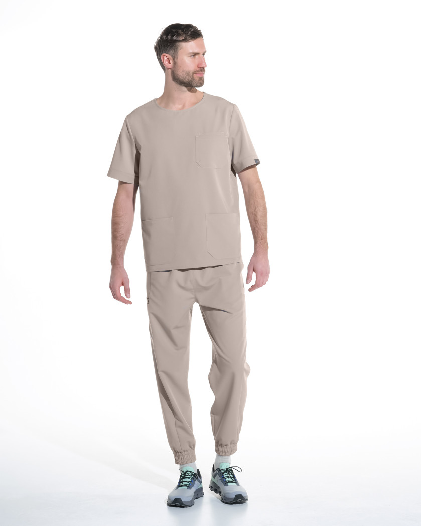 Pantaloni medicali barbati UTILITY latte