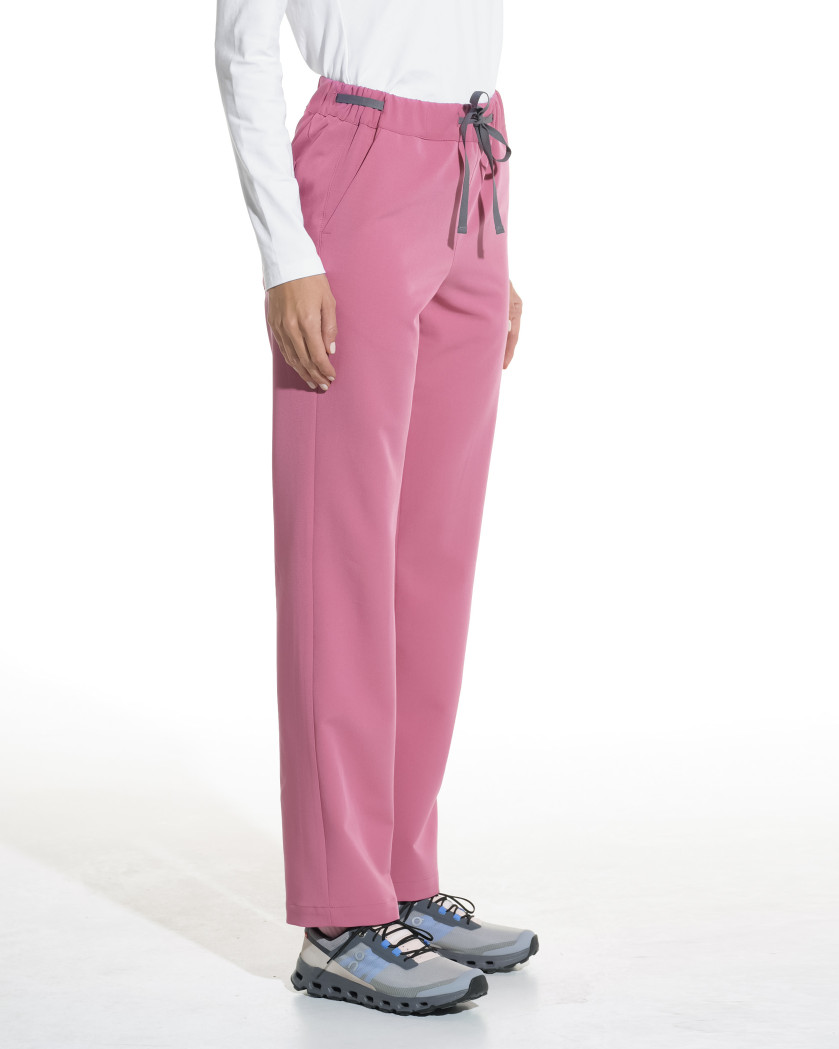 Pantaloni medicali drepti LINEA rose dust