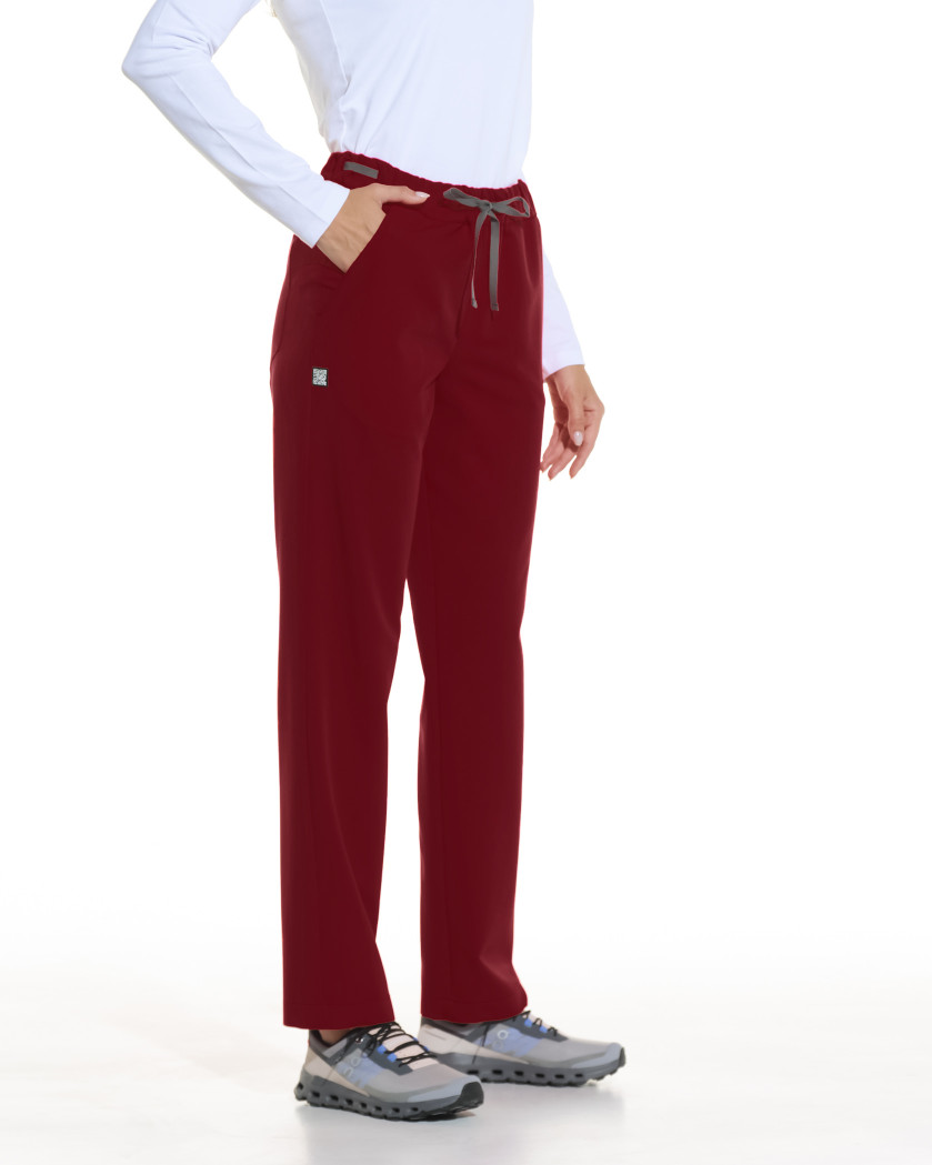 Pantaloni medicali drepti LINEA bordo