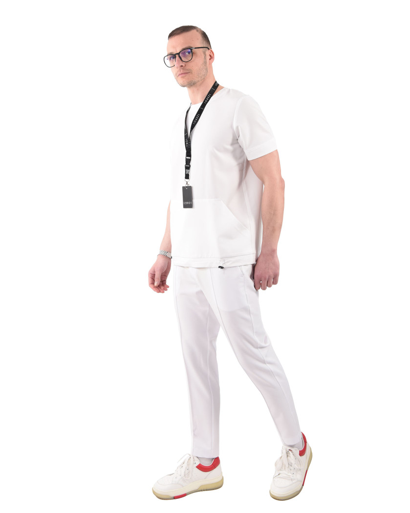 Pantaloni medicali NORM alb