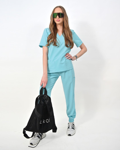 Pantaloni medicali UTILITY aqua