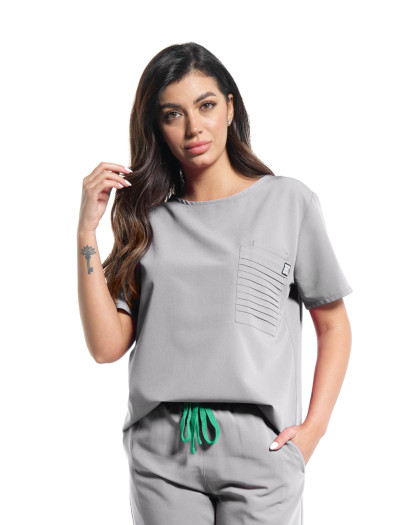 Bluza medicala NEVIA gri