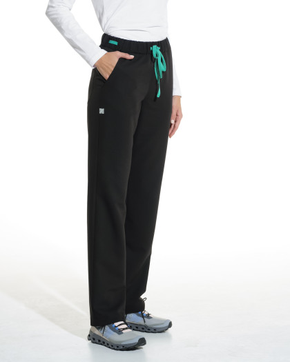 Pantaloni medicali drepti LINEA negru